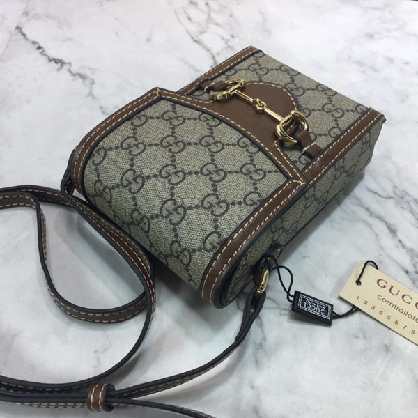 Replica Gucci Horsebit 1955 Mini Bag in Black - Image 6