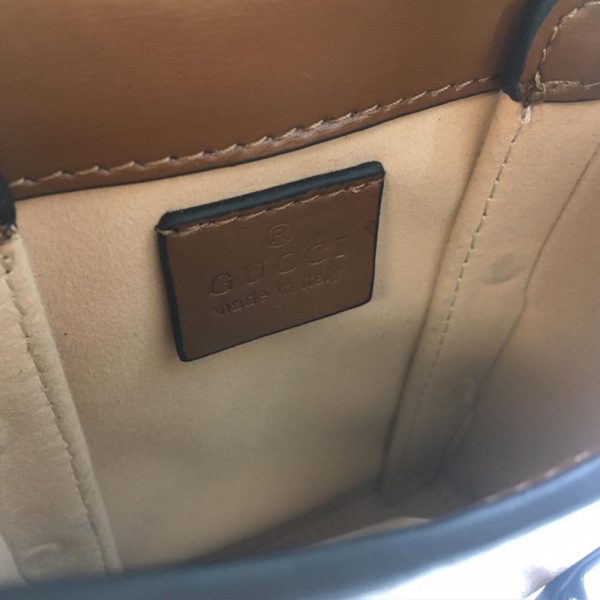 Replica Gucci Horsebit 1955 Mini Bag in Black, Red & Brown - Image 10