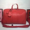 Best Replicas Bags - Gucci Double G Duffle Bag - Black/Red Embossed Replica Shop For Best Louis Vuitton LV Replica Bags With Cheap Price