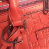 Best Replicas Bags - Gucci Double G Duffle Bag - Black/Red Embossed Replica Shop For Best Louis Vuitton LV Replica Bags With Cheap Price