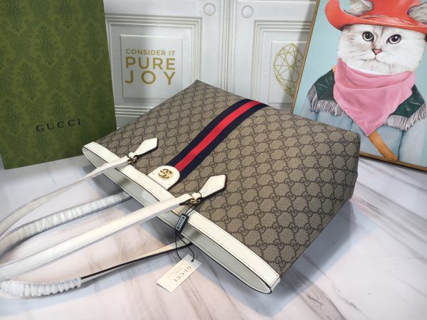 Replica Gucci Ophidia Medium Web Tote Bag - Image 5