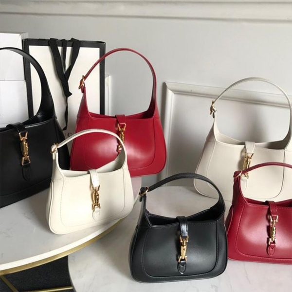 Replica Gucci Jackie 1961 Mini Shoulder Bag in Black/White/Red