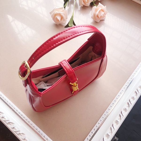 Replica Gucci Jackie 1961 Mini Shoulder Bag in Black/White/Red - Image 16
