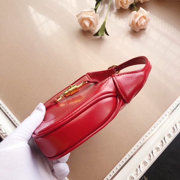 Replica Gucci Jackie 1961 Mini Shoulder Bag in Black/White/Red - Image 18