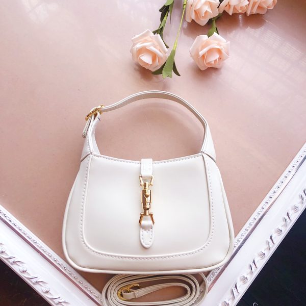 Replica Gucci Jackie 1961 Mini Shoulder Bag in Black/White/Red - Image 2