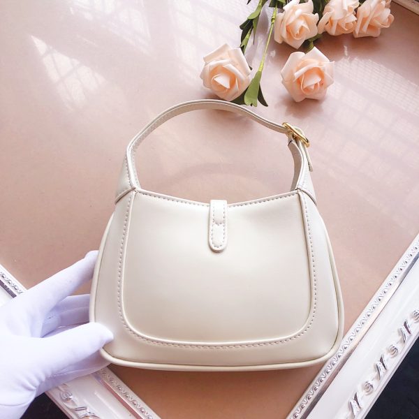 Replica Gucci Jackie 1961 Mini Shoulder Bag in Black/White/Red - Image 3