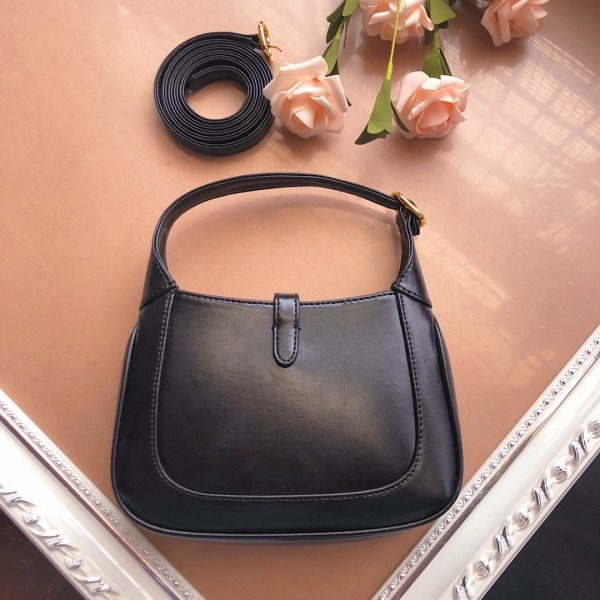 Replica Gucci Jackie 1961 Mini Shoulder Bag in Black/White/Red - Image 12