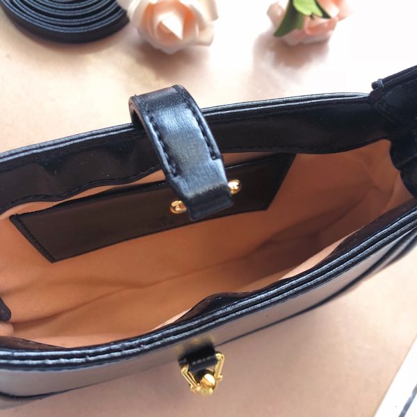 Replica Gucci Jackie 1961 Mini Shoulder Bag in Black/White/Red - Image 14