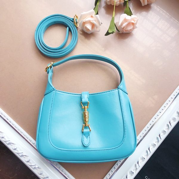 Replica Gucci Jackie 1961 Mini Shoulder Bag in Black/White/Red - Image 19