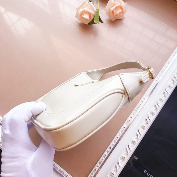 Replica Gucci Jackie 1961 Mini Shoulder Bag in Black/White/Red - Image 7