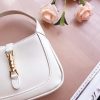 Best Replicas Bags - Replica Gucci Jackie 1961 Mini Shoulder Bag in Black/White/Red Shop For Best Louis Vuitton LV Replica Bags With Cheap Price