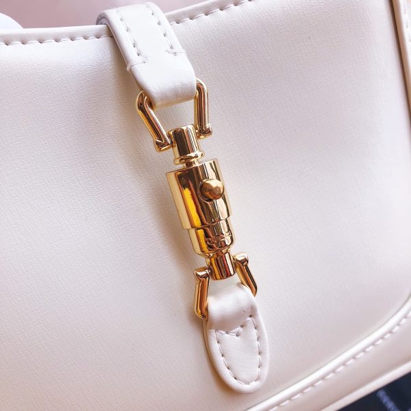 Replica Gucci Jackie 1961 Mini Shoulder Bag in Black/White/Red - Image 9