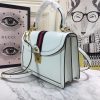 Best Replicas Bags - Replica Gucci Ophidia Top Handle Bag Black/White with Web Stripes Shop For Best Louis Vuitton LV Replica Bags With Cheap Price