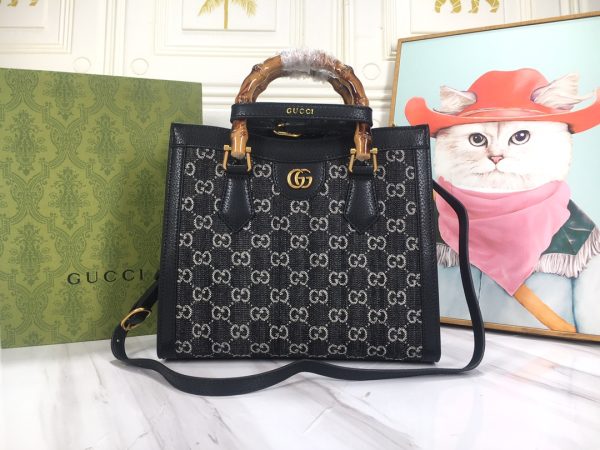 Replica Gucci Diana Jumbo GG Small Tote Bag