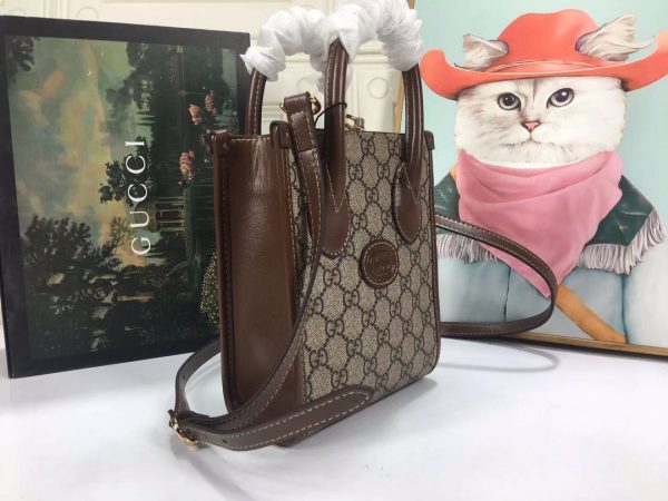 Replica Gucci Mini Tote Bag with Iconic GG Logo - Image 2