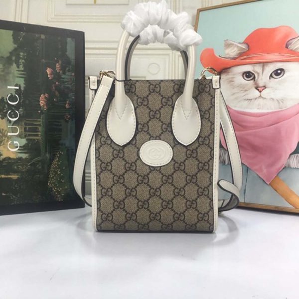 Gucci Replica Mini Tote Bag - Interlocking G Design, Style 671623 - Image 10