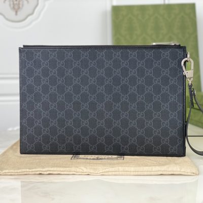 Replica Gucci Black Canvas Pouch | Stylish & Compact Design