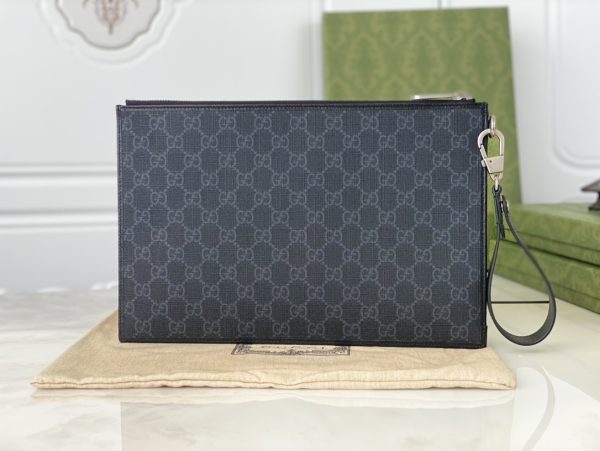 Replica Gucci Black Canvas Pouch | Stylish & Compact Design
