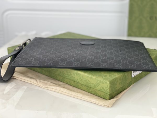 Replica Gucci Black Canvas Pouch | Stylish & Compact Design - Image 5