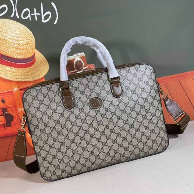 Replica Gucci Interlocking G Business Case – Black/Grey
