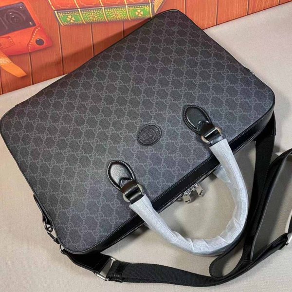 Replica Gucci Interlocking G Business Case – Black/Grey - Image 14