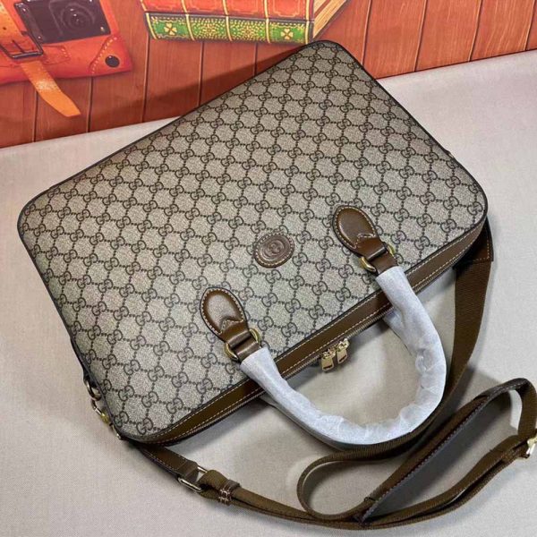 Replica Gucci Interlocking G Business Case – Black/Grey - Image 8