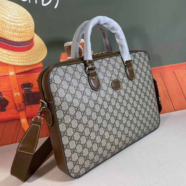 Replica Gucci Interlocking G Business Case – Black/Grey - Image 2