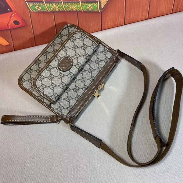 Gucci Replica Messenger Bag Black/Grey - 674164 - Image 11