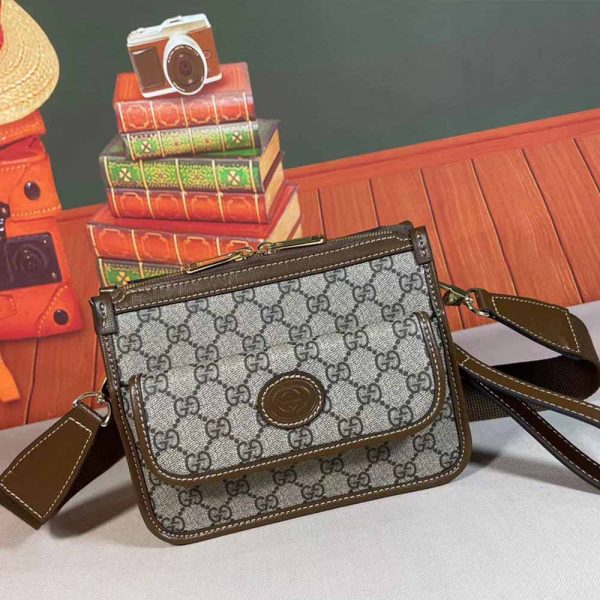Gucci Replica Messenger Bag Black/Grey - 674164 - Image 10