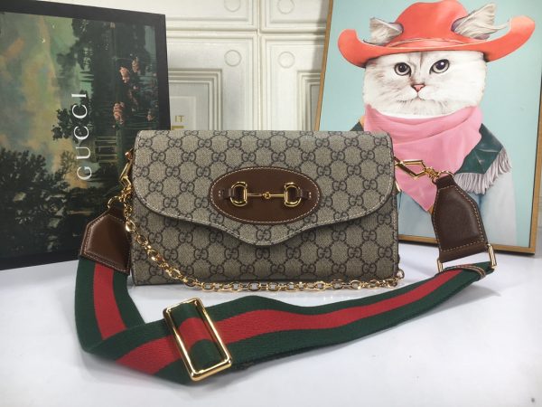Gucci Replica Double G Horsebit 1955 Small Beige Bag