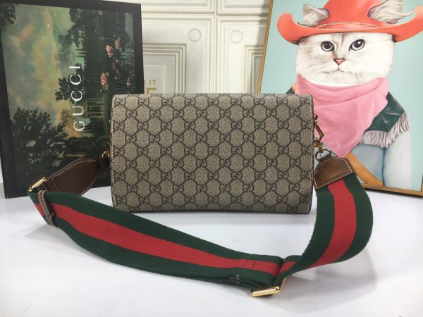Gucci Replica Double G Horsebit 1955 Small Beige Bag - Image 2