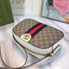 Best Replicas Bags - Replica Gucci Ophidia Double G Shoulder Bag - Black/White Shop For Best Louis Vuitton LV Replica Bags With Cheap Price