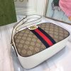 Best Replicas Bags - Replica Gucci Ophidia Double G Shoulder Bag - Black/White Shop For Best Louis Vuitton LV Replica Bags With Cheap Price