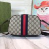 Best Replicas Bags - Replica Gucci Ophidia Double G Shoulder Bag - Black/White Shop For Best Louis Vuitton LV Replica Bags With Cheap Price