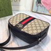 Best Replicas Bags - Replica Gucci Ophidia Double G Shoulder Bag - Black/White Shop For Best Louis Vuitton LV Replica Bags With Cheap Price