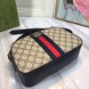 Best Replicas Bags - Replica Gucci Ophidia Double G Shoulder Bag - Black/White Shop For Best Louis Vuitton LV Replica Bags With Cheap Price
