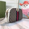 Best Replicas Bags - Replica Gucci Ophidia Double G Shoulder Bag - Black/White Shop For Best Louis Vuitton LV Replica Bags With Cheap Price