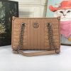 Best Replicas Bags - Replica Gucci Marmont Small Tote Bag - Brown, Gray, White Shop For Best Louis Vuitton LV Replica Bags With Cheap Price