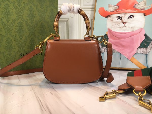 Replica Gucci Mini Top Handle with Double G Bamboo Design - Image 14