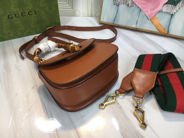 Replica Gucci Mini Top Handle with Double G Bamboo Design - Image 15