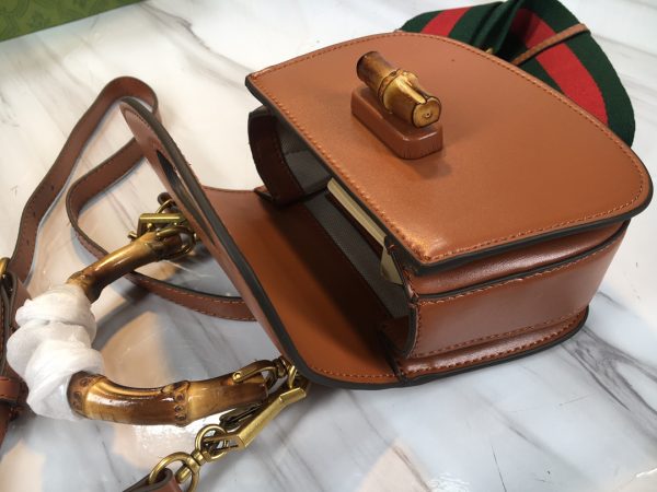 Replica Gucci Mini Top Handle with Double G Bamboo Design - Image 16