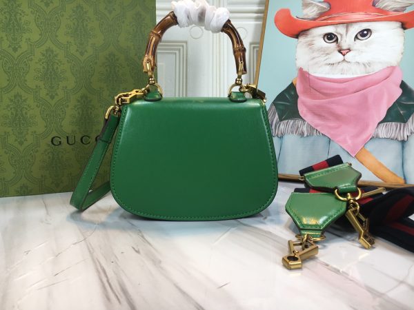 Replica Gucci Mini Top Handle with Double G Bamboo Design - Image 19