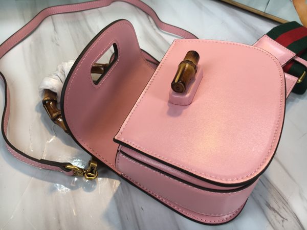 Replica Gucci Mini Top Handle with Double G Bamboo Design - Image 25
