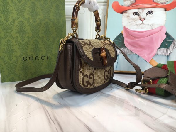 Replica Gucci Mini Top Handle with Double G Bamboo Design - Image 28