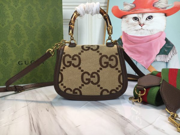 Replica Gucci Mini Top Handle with Double G Bamboo Design - Image 29