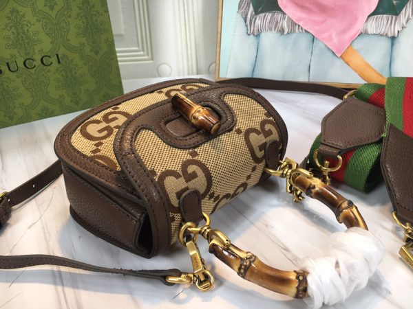 Replica Gucci Mini Top Handle with Double G Bamboo Design - Image 30