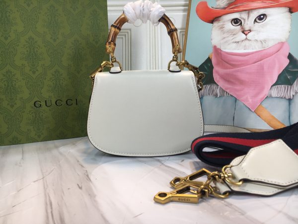 Replica Gucci Mini Top Handle with Double G Bamboo Design - Image 4