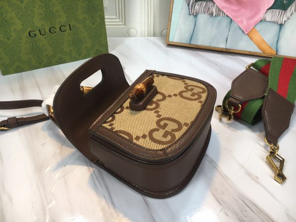 Replica Gucci Mini Top Handle with Double G Bamboo Design - Image 31