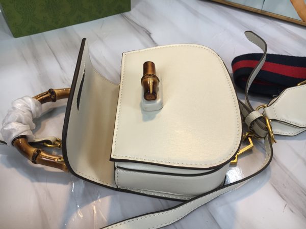 Replica Gucci Mini Top Handle with Double G Bamboo Design - Image 5