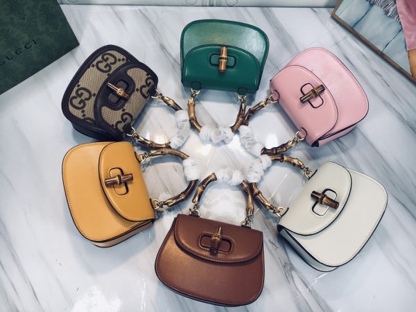 Replica Gucci Mini Top Handle with Double G Bamboo Design